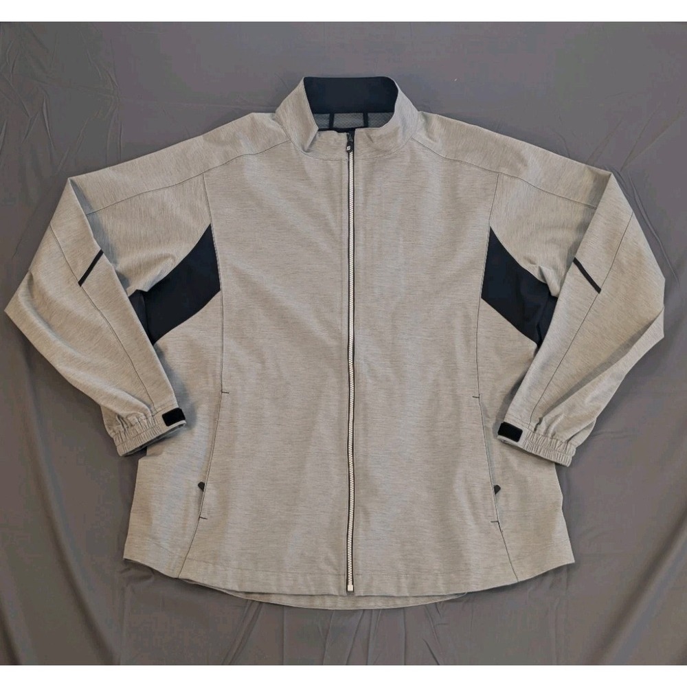 Footjoy Hydrolite Rain Jacket XL Womens DryJoys Grey Golf Full Zip New NWT 0016‎